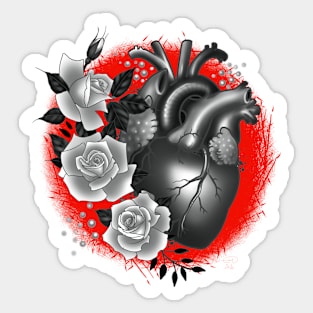 Floral Heart Sticker